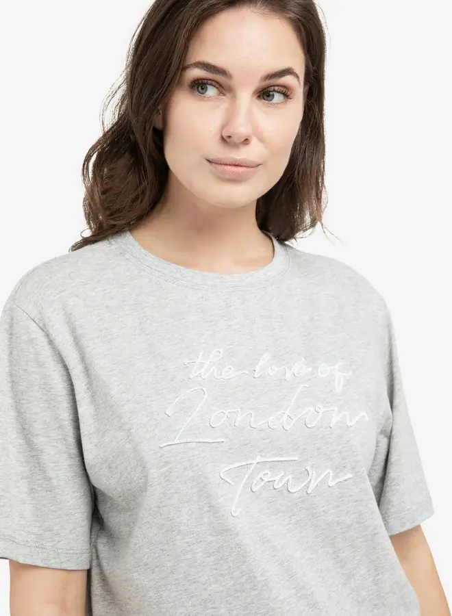 Yaya T-shirt 01-719081-602 - Pure White Dessin