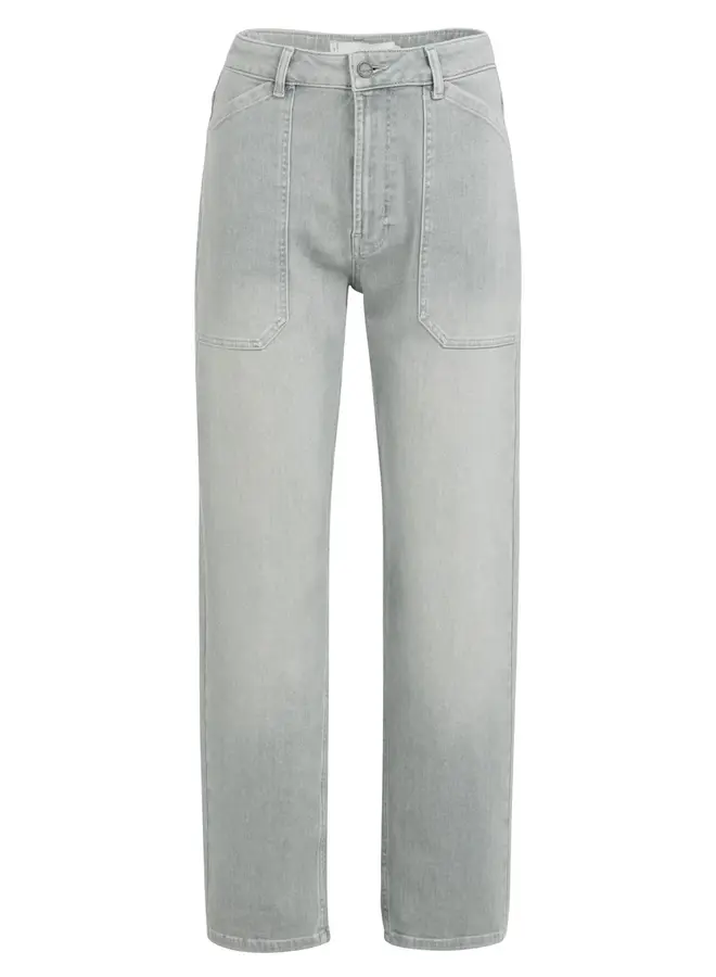 Yaya Jeans Cargo Wijde Pijpen 01-311130-602 - Mid Grey Denim