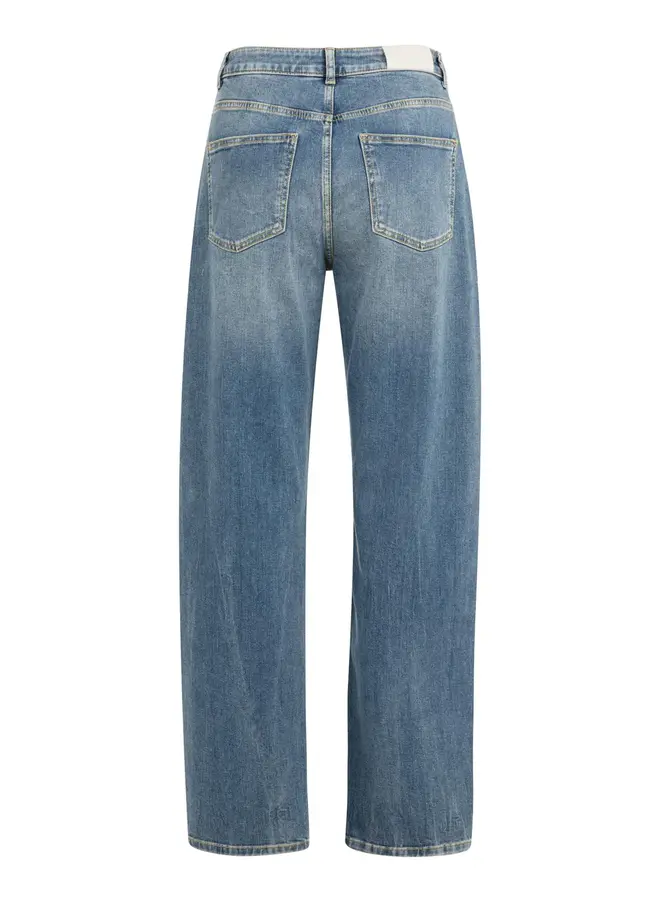 Yaya Jeans Cargo Wijde Pijpen 01-311130-602 - Blue Denim