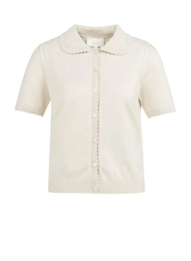 Yaya Top Vest  Gebreid 01-010145-602 - Kit Beige Melange