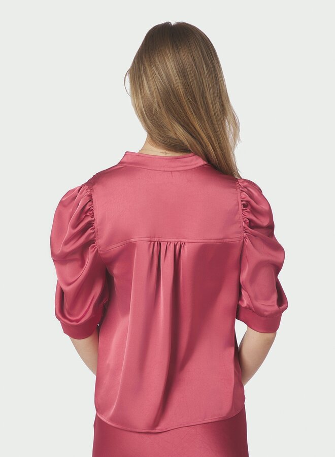 Neo noir Satijnen Blouse Roella 162590 - Cherry Pink