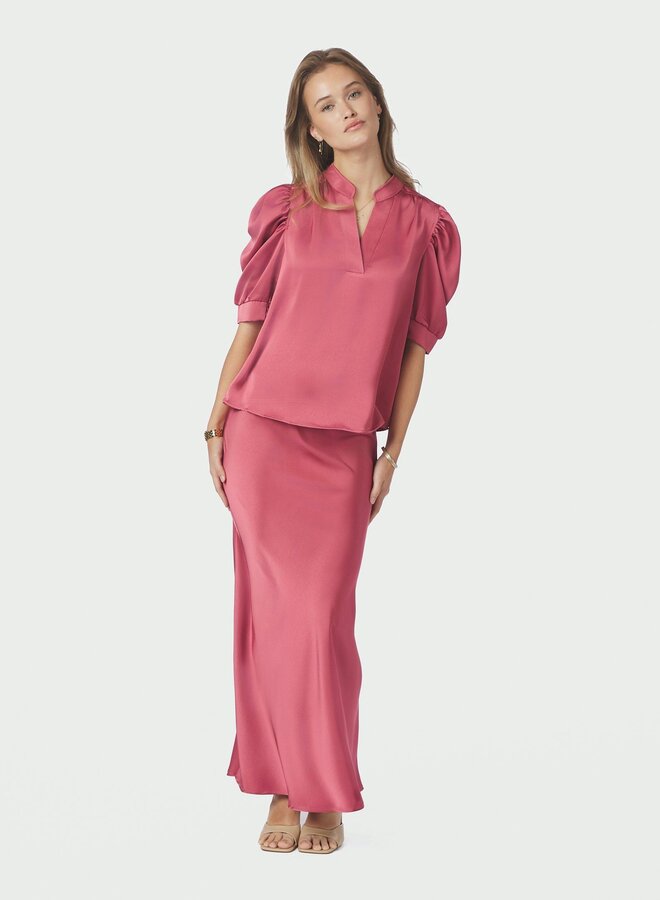 Neo noir Satijnen Blouse Roella 162590 - Cherry Pink