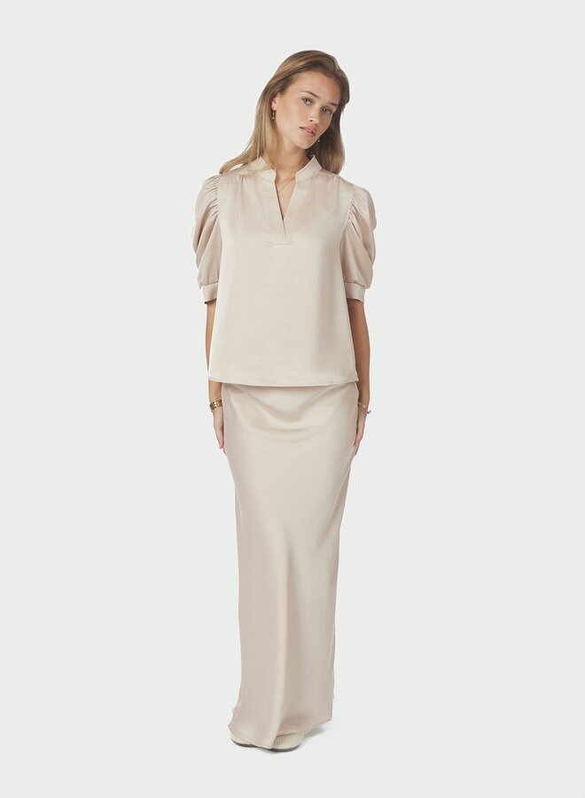 Neo noir Satijnen Blouse Roella 162590 - 720 Champagne