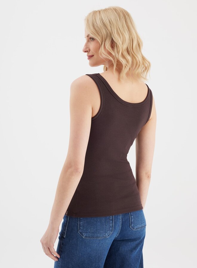 Cup Of Joe Top Olivia - Chocolate Plum