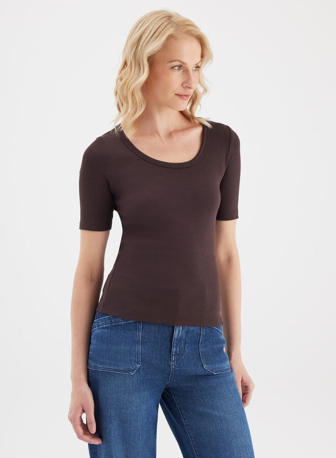 Cup Of Joe Top Alina - Chocolate Plum