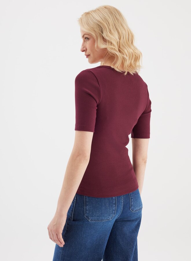 Cup Of Joe Top Alina - Burgundy