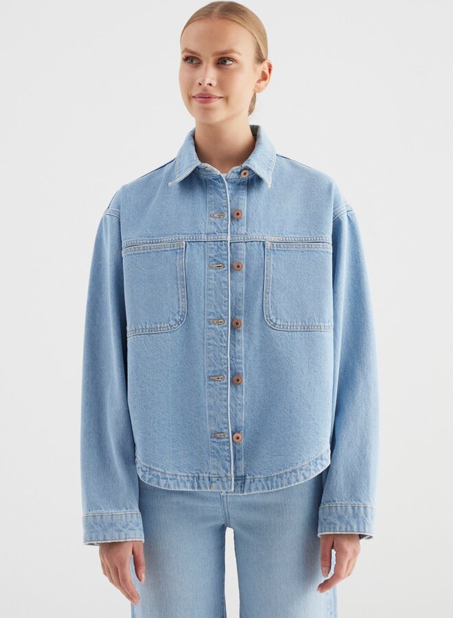 Cup Of Joe Spijkerjas Tamara Oversized - Light Blue