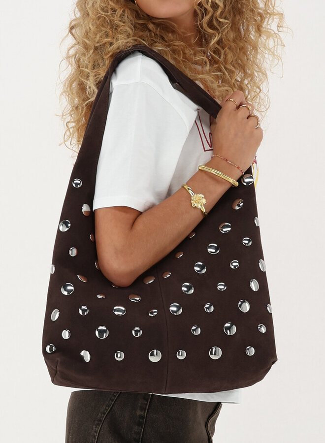 My Jewellery Tas Studs MJ142040100 - Donkerbruin