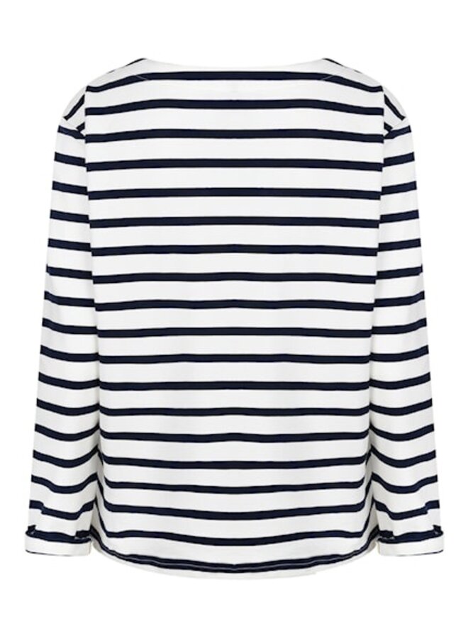 Red button Top Terry SRB4753B - Dark Blue