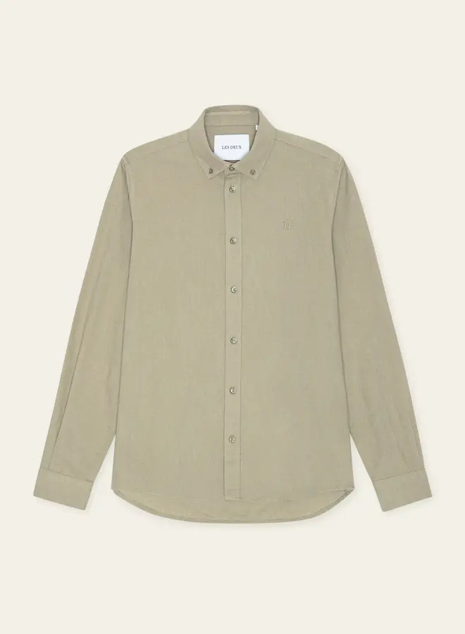 Les Deux Linnen Overshirt Konrad 1001295 - 880 LAUREL OAK SAND