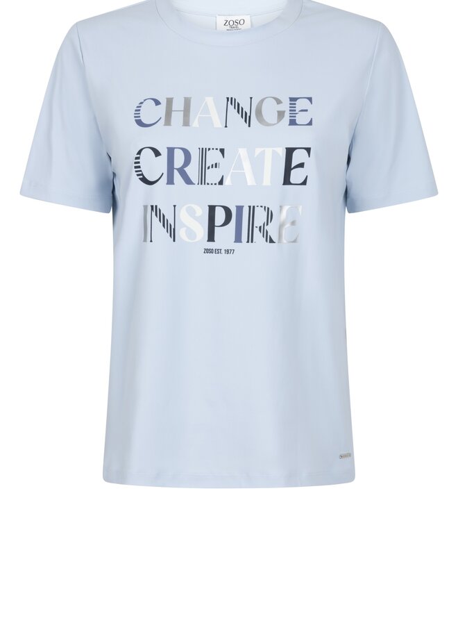 Zoso T-Shirt 261Claire - 0850 Light Blue