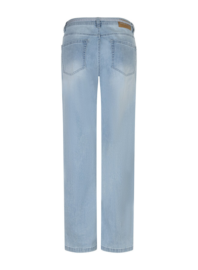 Red button Wide Leg Jeans Colette Belt SRB4848 - Whitebleach