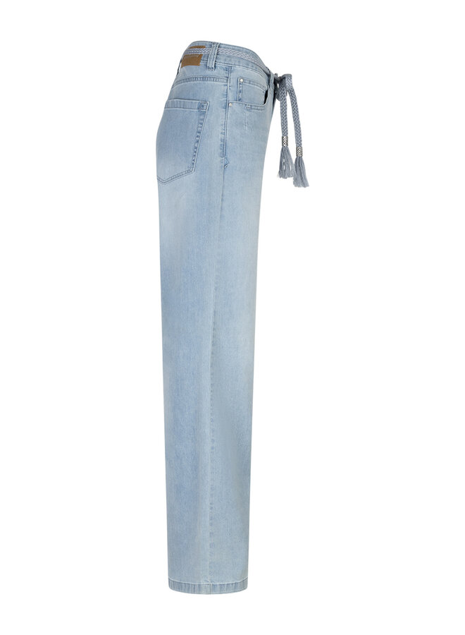 Red button Wide Leg Jeans Colette Belt SRB4848 - Whitebleach