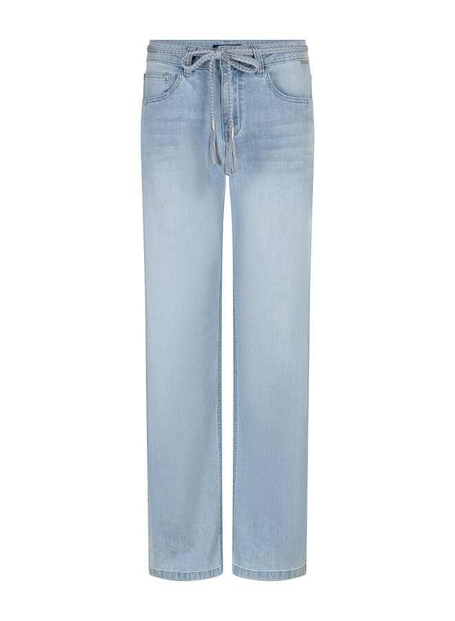 Red button Wide Leg Jeans Colette Belt SRB4848 - Whitebleach