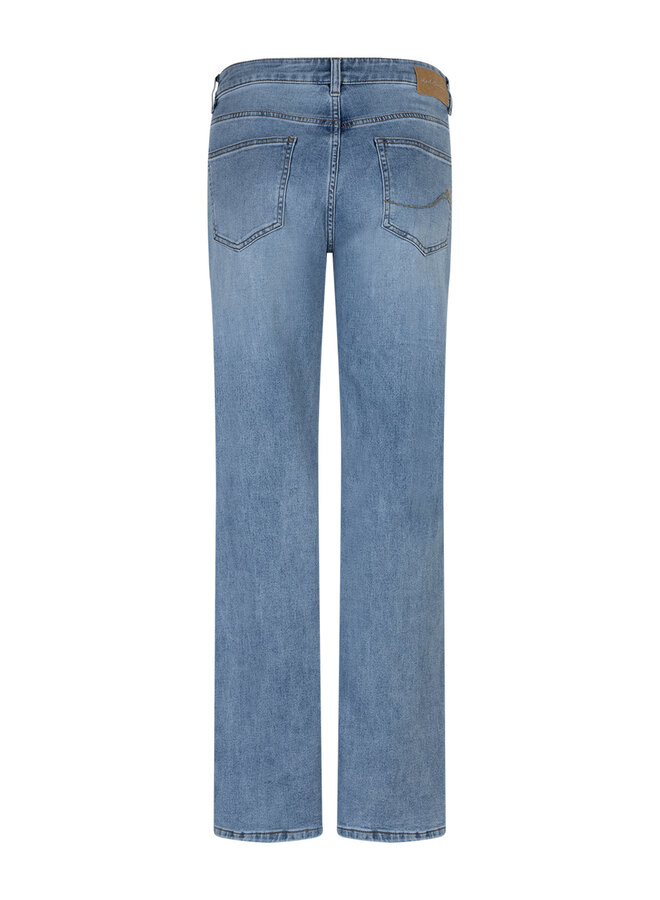 Red button Flared Jeans Brielle SRB4842 - Light Stone