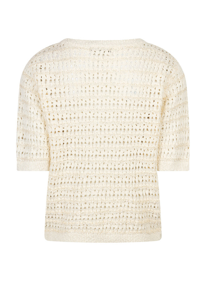 Red button Trui Jolene SRB4891 - 71 Ecru