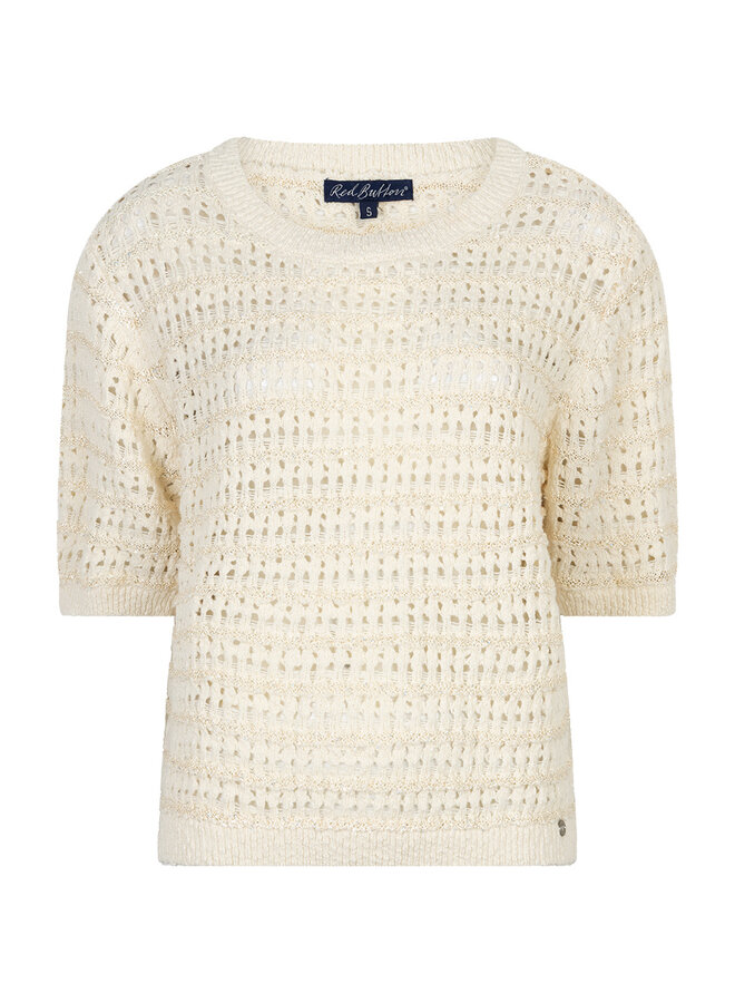 Red button Trui Jolene SRB4891 - 71 Ecru