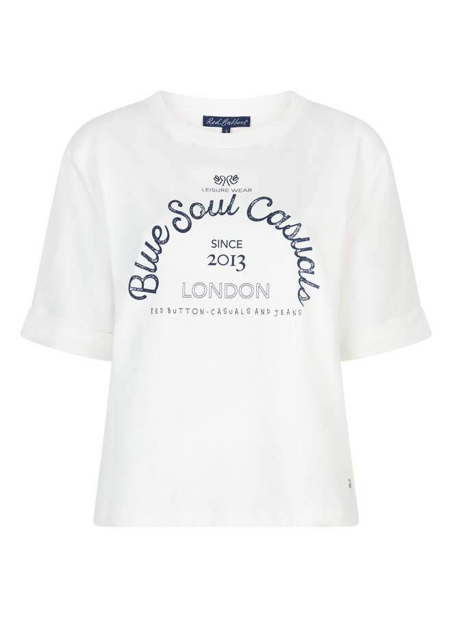 T-Shirt Terry SRB4850 - 631 Off White/Dark Blue