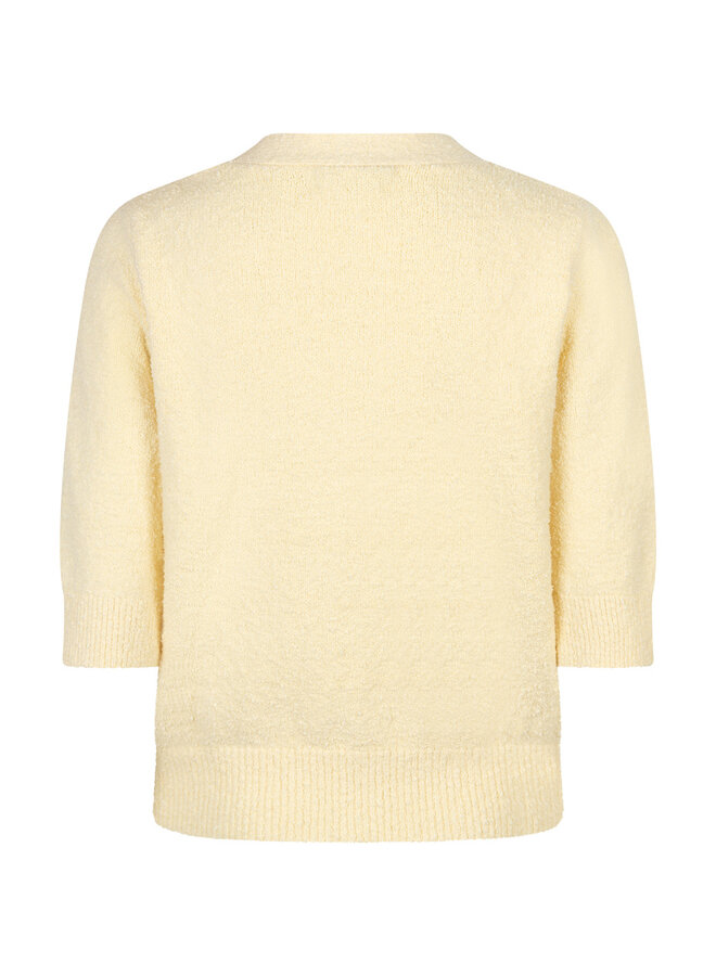 Red button Vest Popcorn SRB4882 - 610 Butter Yellow