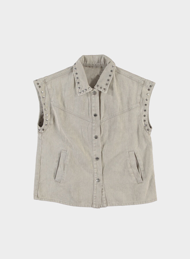 Denim Gilet J0903 - Beige
