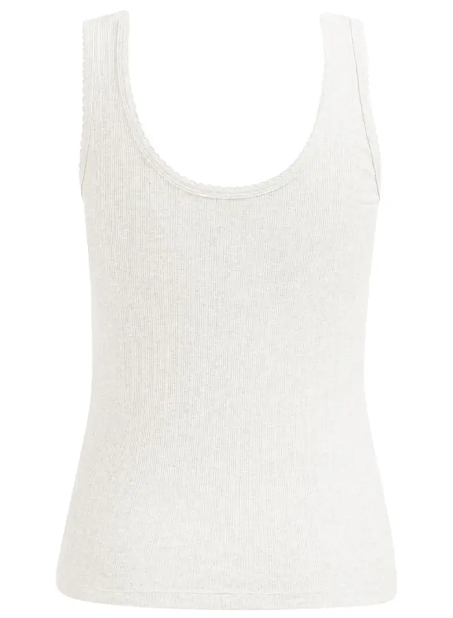 Yaya Singlet Geribd Top 01-729049-602 - 99049 Off White