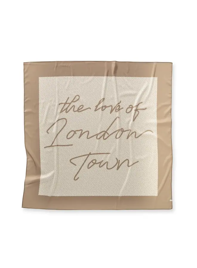 Yaya Sjaal 03-501047-602 - 990511 Tan Brown Dessin