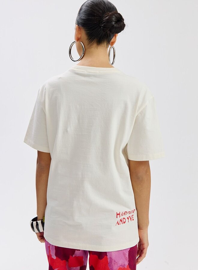 Harper and Yve T-shirt Bandida SS6Y304 - 101 Ecru