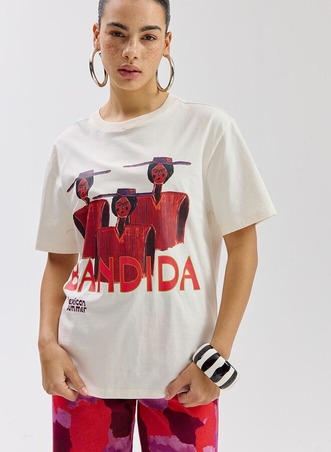 Harper and Yve T-shirt Bandida SS6Y304 - 101 Ecru