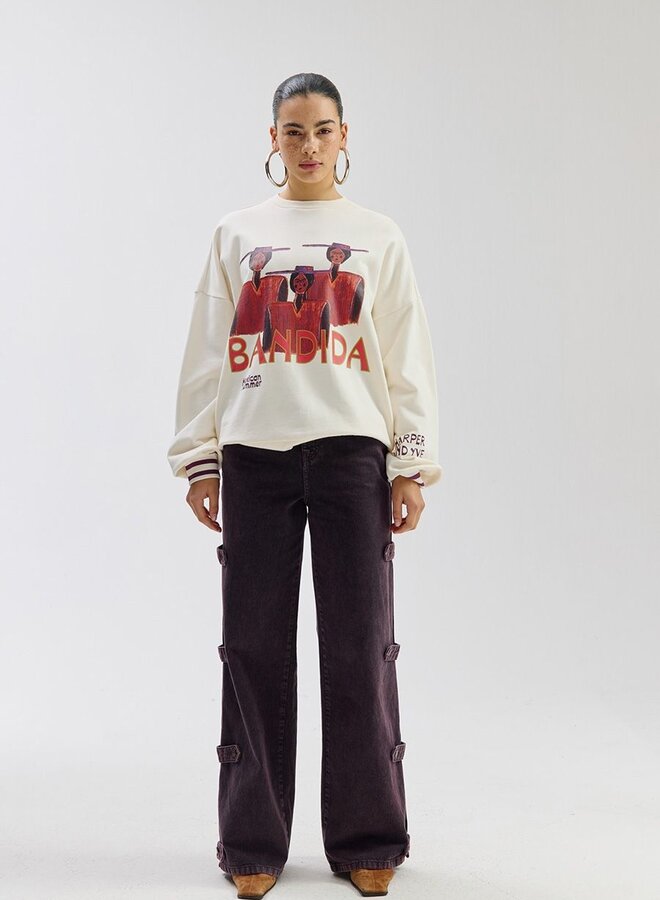 Harper and Yve Sweater Bandida SS6Y501 - 101 Ecru