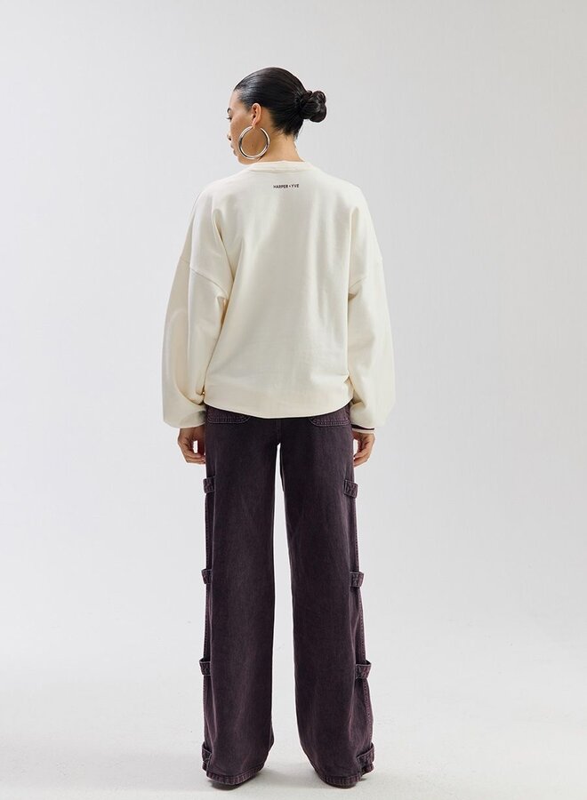 Harper and Yve Sweater Bandida SS6Y501 - 101 Ecru