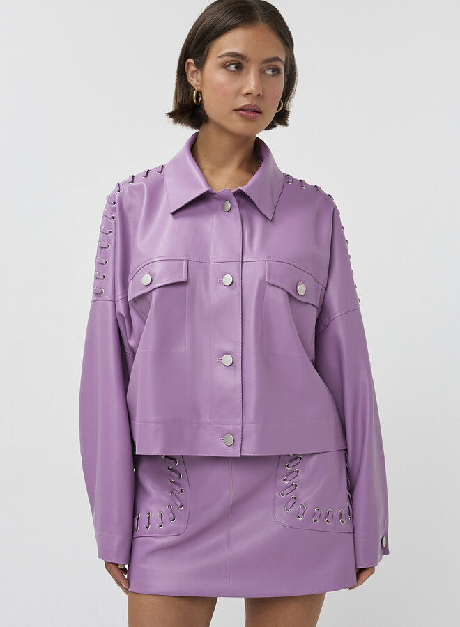 Leren Jas Elina 261-ST37 - 501 Lila