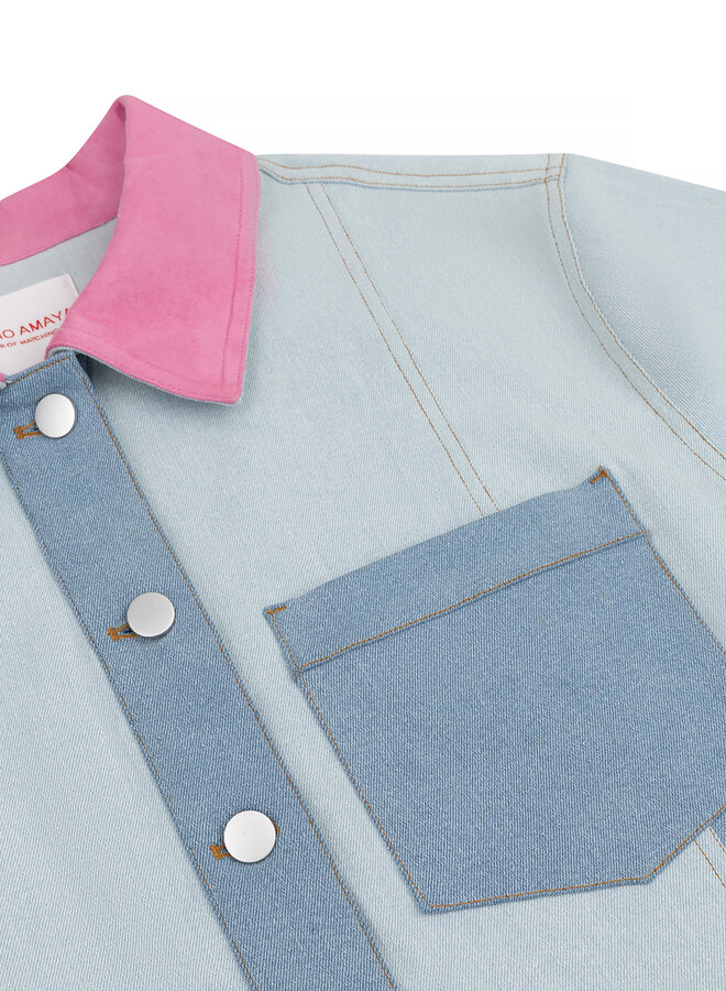 Studio Amaya Denim Blouse Indy 261-ST19 - 400 Blue