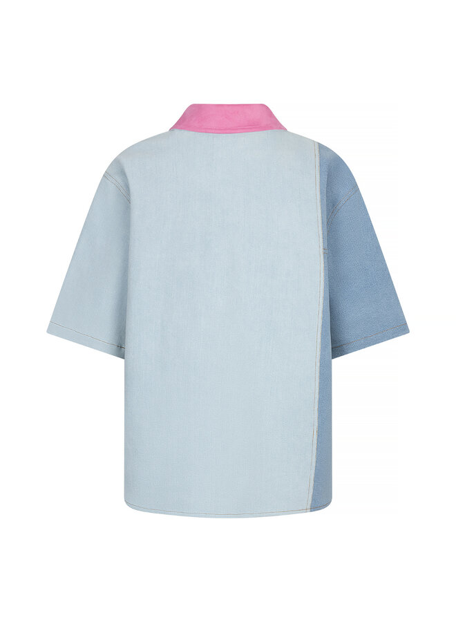 Studio Amaya Denim Blouse Indy 261-ST19 - 400 Blue