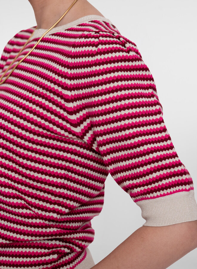 Geisha Lurex Trui 64066-14 - 710 Kit/Fuchsia