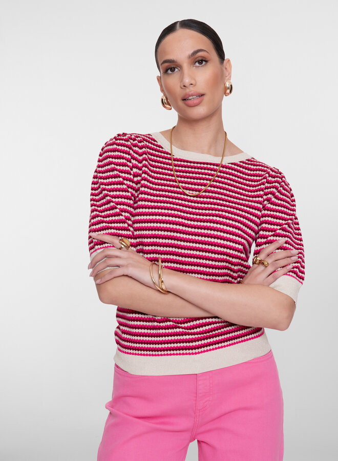 Geisha Lurex Trui 64066-14 - 710 Kit/Fuchsia