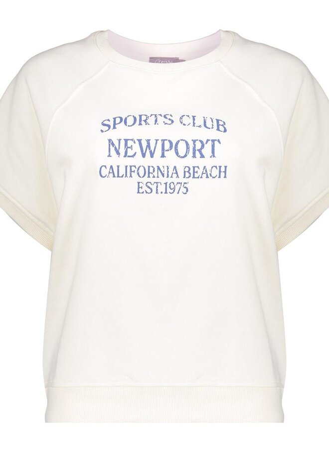 Geisha T-Shirt 62046-41 - 10 Off White/Jeans Blue