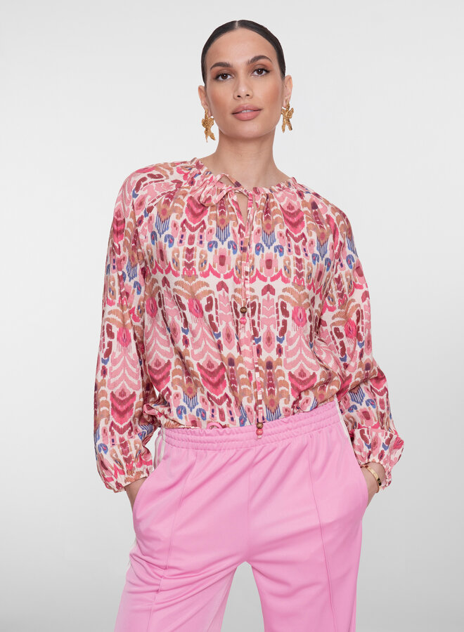 Geisha Blouse 63219-20 - 420 Pink/Cherry