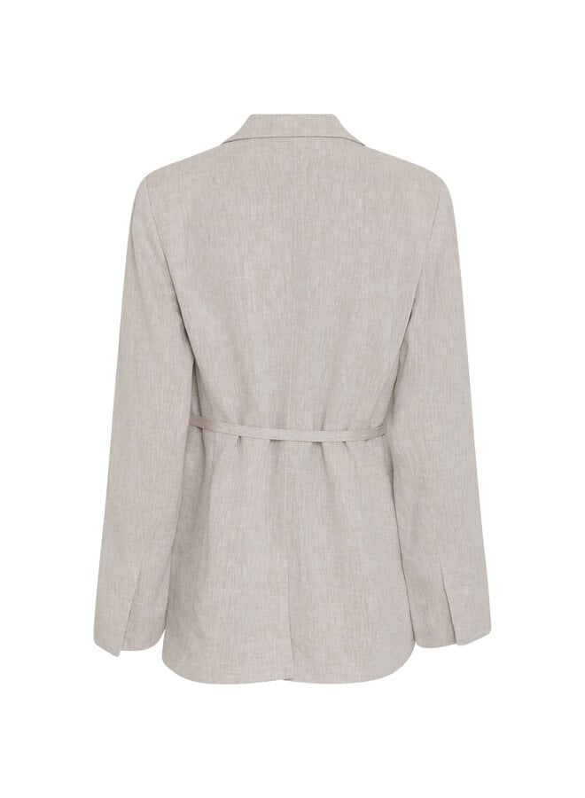 Msch Copenhagen Linnen Blazer MSCHViana 19895 - Sand Melange