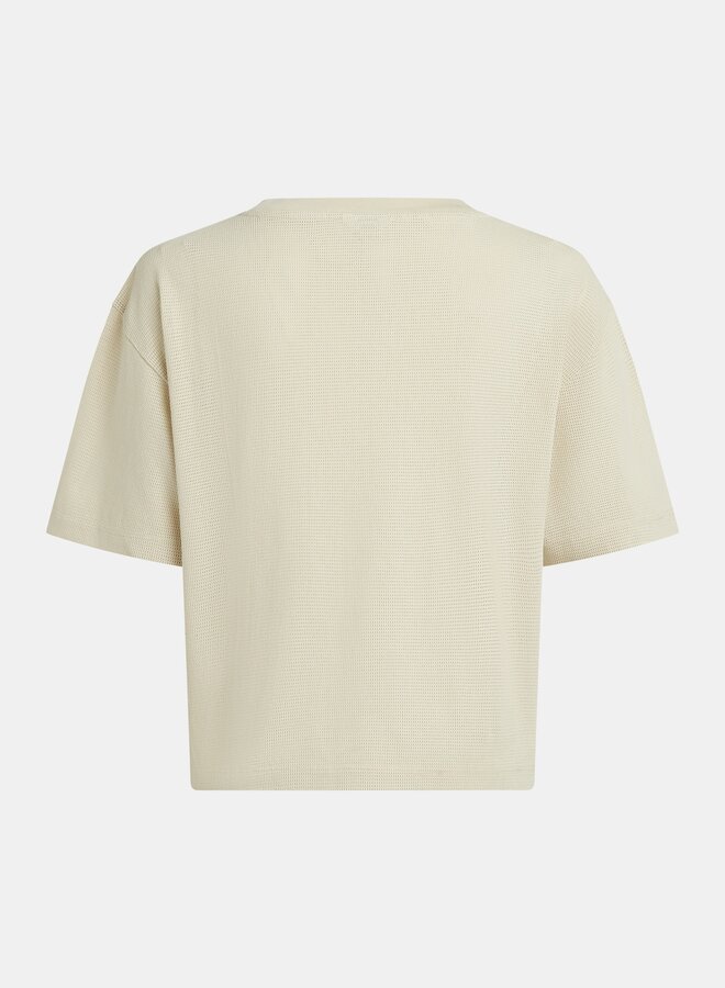 Penn&ink T-Shirt S26F1839 - 409/01 Oyster/White