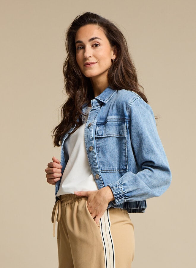 Red button Denim Jacket SRB4868 - 182 Light Stone