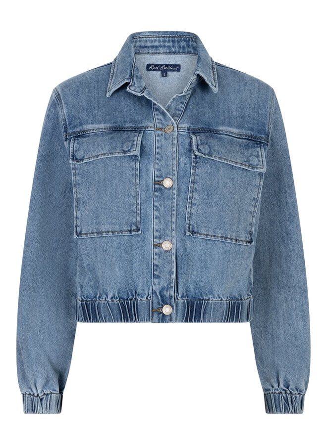 Red button Denim Jacket SRB4868 - 182 Light Stone