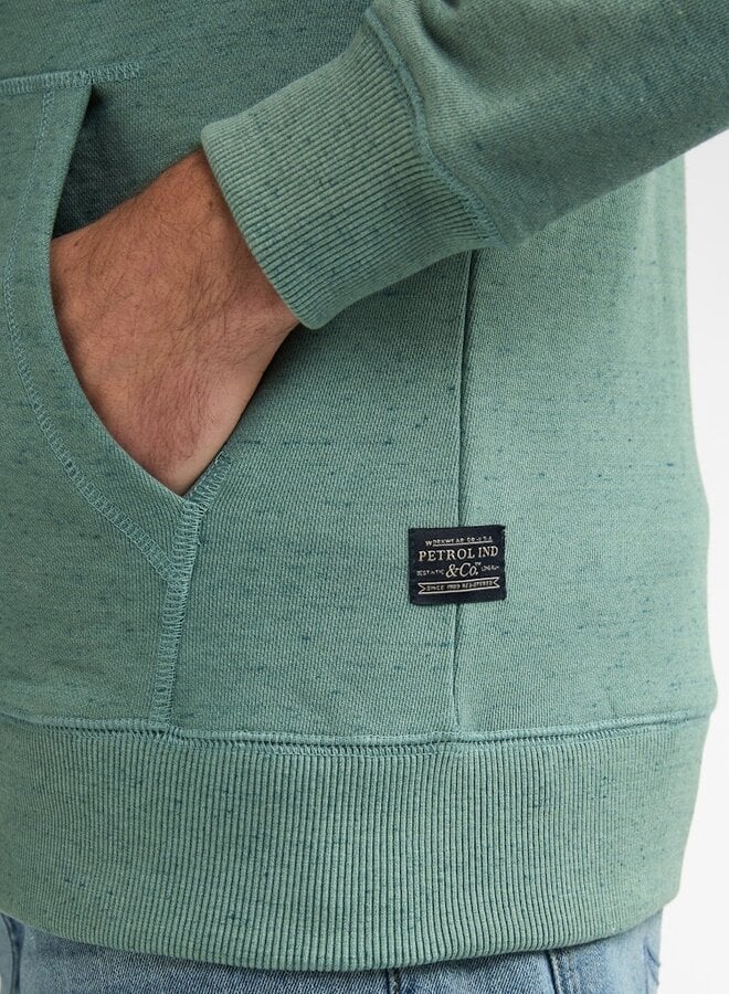 Petrol Vest Men Hooded Zip M-1060-SWH319 - 6180 Oil Green