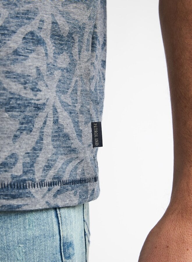 Petrol T-Shirt M-1060-TSR650 - 5178 Navy Blue