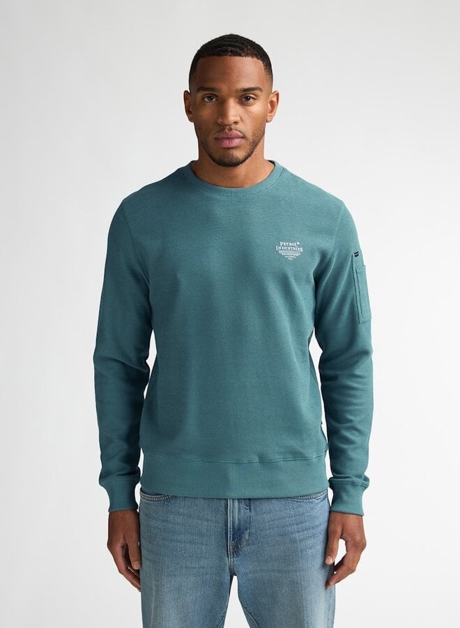 Petrol Trui M-1060-SWR317 - 6180 Oil Green