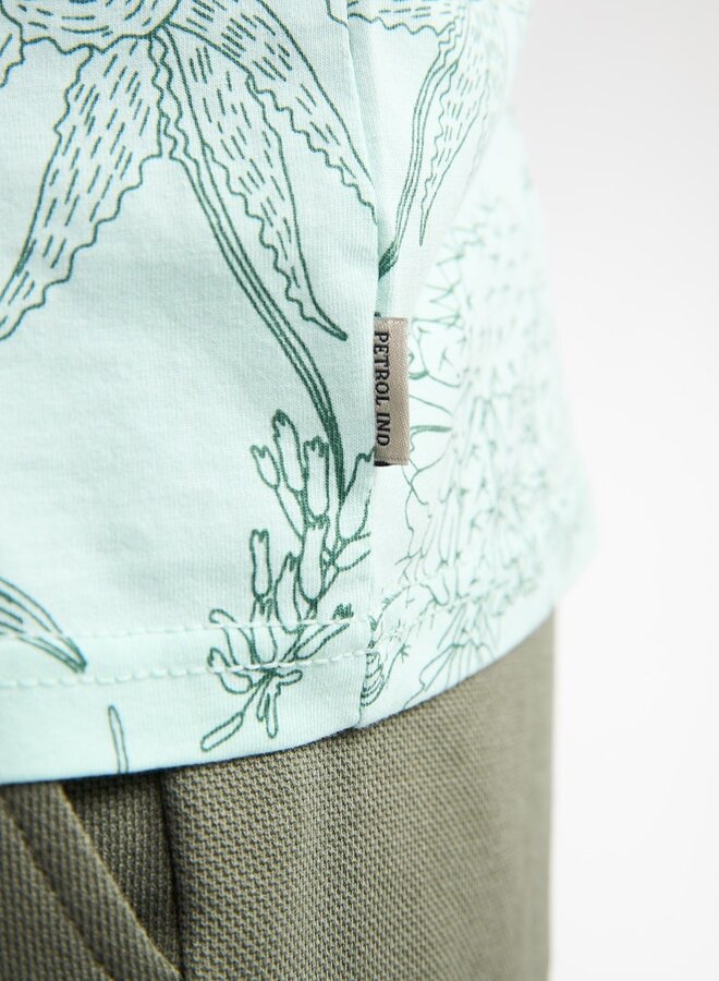 Petrol T-Shirt M-1060-TSR618 - 6181 Cool Mint