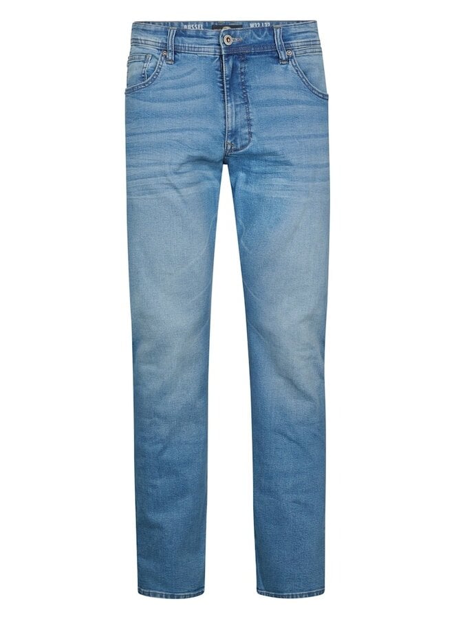 Petrol Tapered Fit Jeans Russel - 5715 Sunny Blue