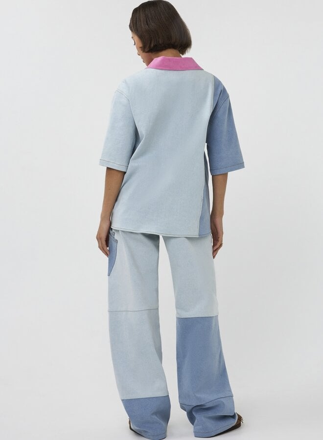 Studio Amaya Wide Leg Jeans 261-ST20 - 400 Blue