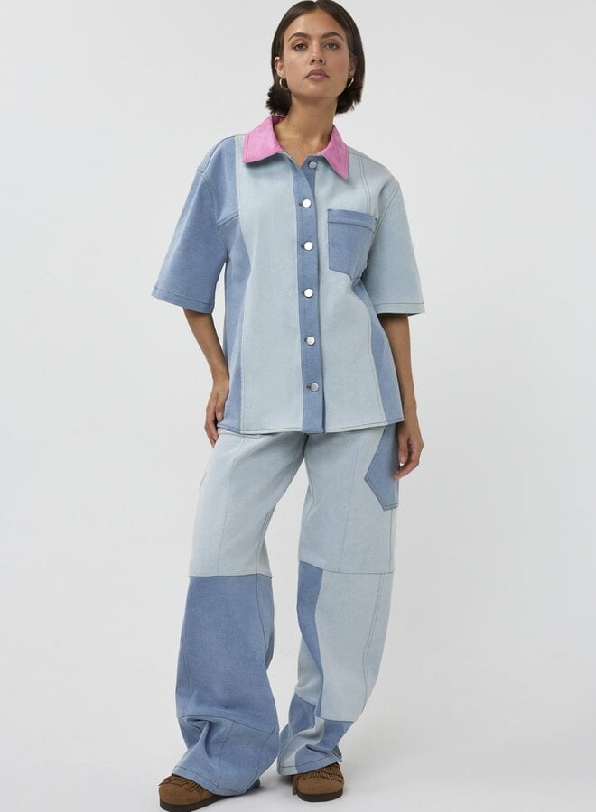 Studio Amaya Wide Leg Jeans 261-ST20 - 400 Blue