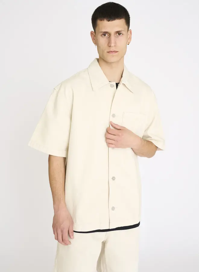 Resteröds Korte Mouw Overhemd Noah 10252-7400 - 80-white