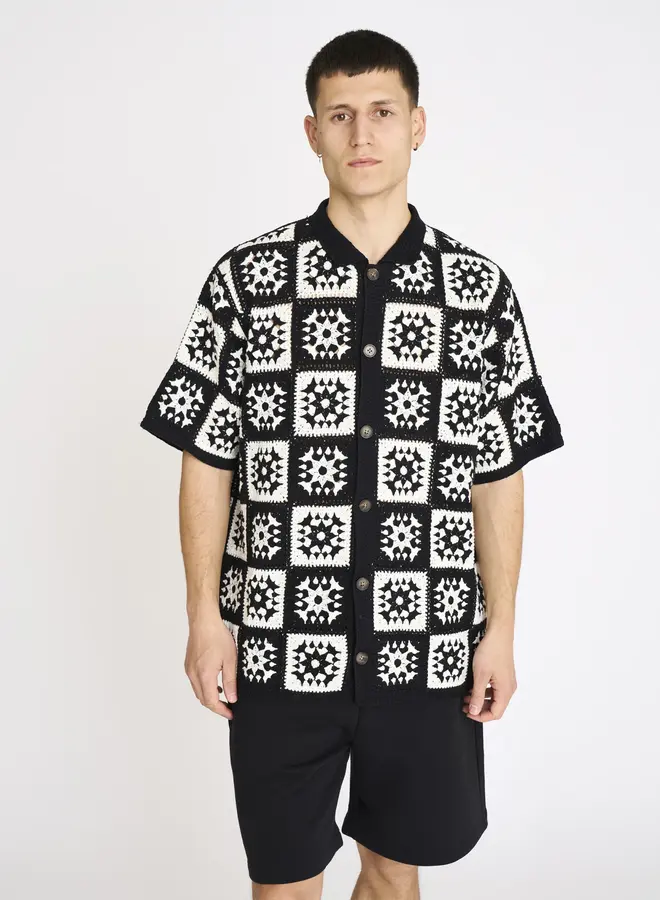 Gehaak Shirt Leon30252-2600 - 9001-black